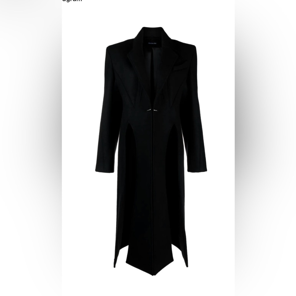 Mugler
single-breasted wool coat